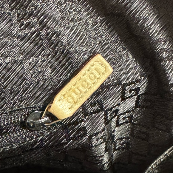 Gucci Vintage Leather Tote Bag Beige - Picture 10 of 12